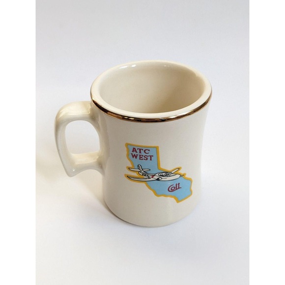 ATC West Colt California Aviation Mug USAF Pilot Wings Military Service Co. VTG - Picture 7 of 10